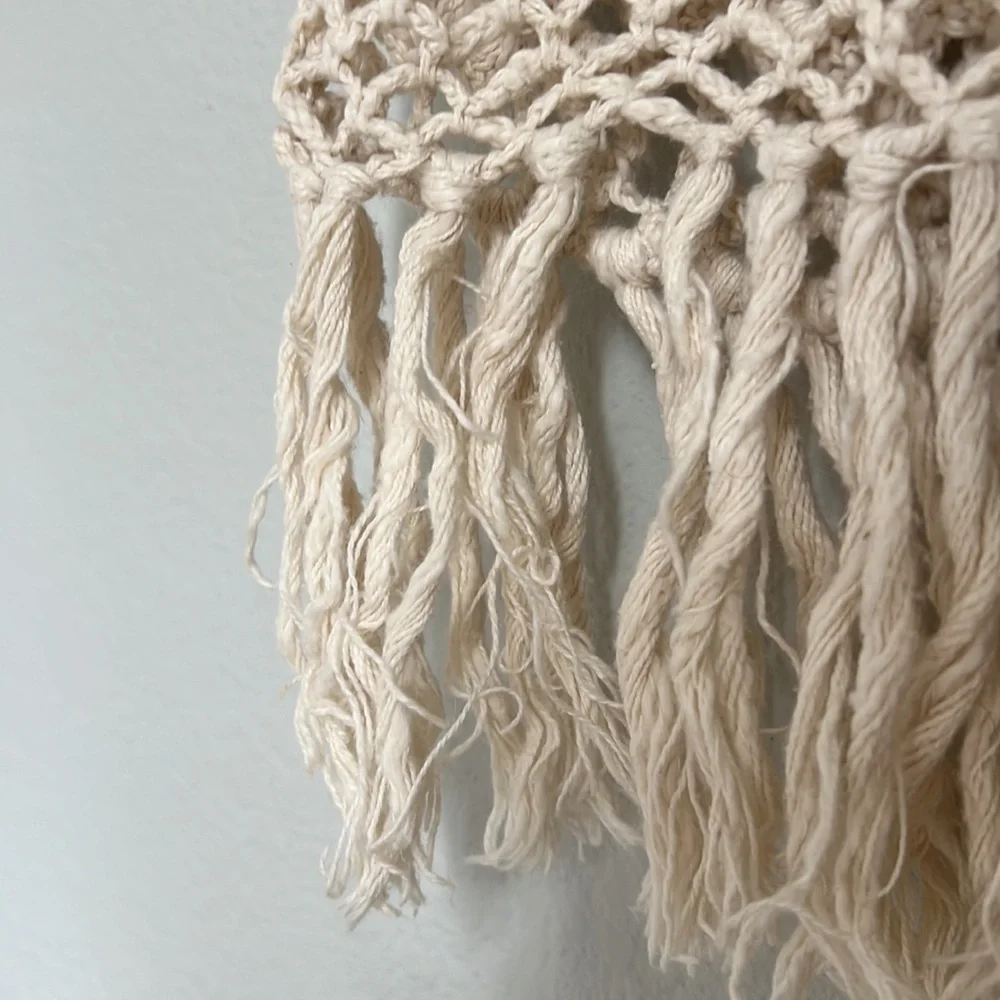 American Rag | Crochet Boho Vest Kimono Cotton Medium / Large